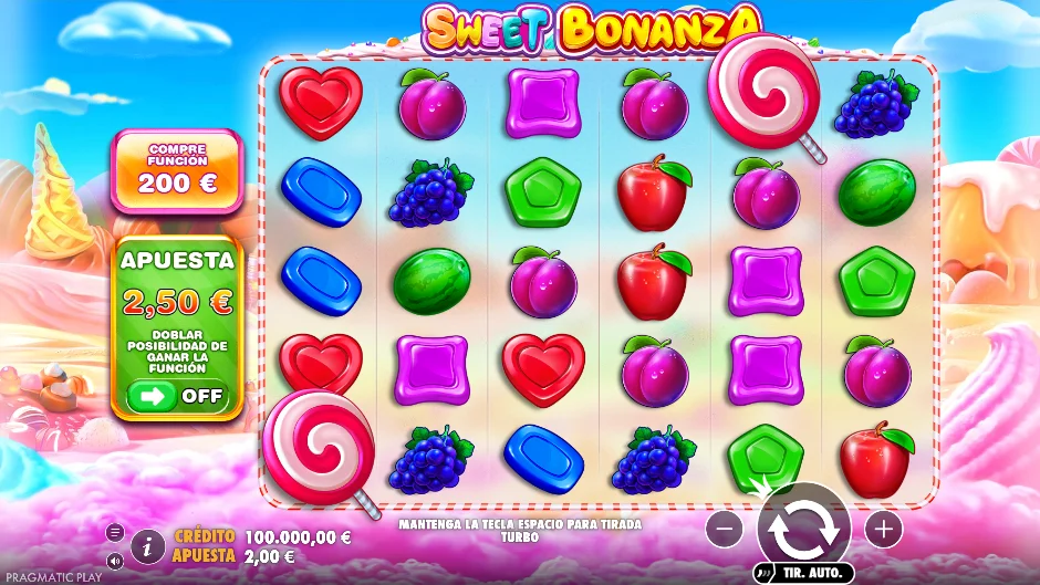 Sweet Bonanza — pantalla del juego